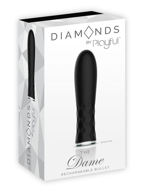 Playful Diamonds The Dame - Rechargeable Bullet Black